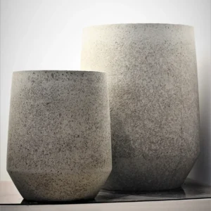 2765 HEXA TALL POT GREIGE