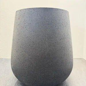 2897 TULIP WIDE POT BLACK