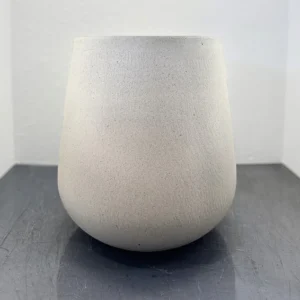 2897 TULIP WIDE POT WHITE