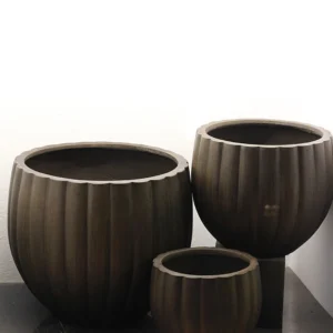 2979 Γλάστρα Pumpkin pot brown